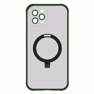 Tel Protect Magical Magsafe Stand Suojakuori iPhone 11 Pro:lle vihreä