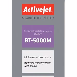 Activejet AB-5000M – magenta mustepullo, korvaa tuotteen Brother BT-5000M, 50 ml, Supreme, 5000 sivua