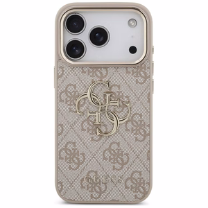 GUESS GUE005597 (4G PU Big Logo) suojakuori laitteelle iPhone 18 Pro Max / 17 Pro Max, väri: vaaleanpunainen