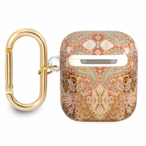 Guess GUA2HHFLD AirPods suojakuori kultainen/kultainen Paisley-hihnamallisto