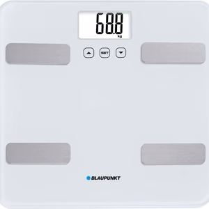 Blaupunkt BSM501 neliönmuotoinen valkoinen elektroninen henkilövaaka