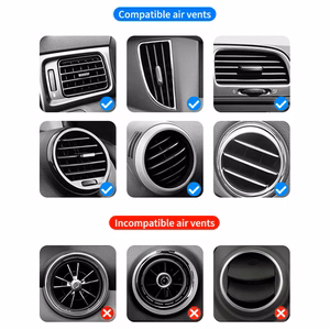 Rock Magnetic gravity car holder EDZ-03 induction to air vent black