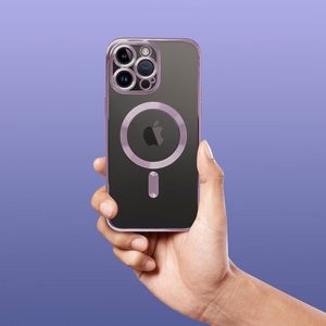 Suojakuori iPhone 11 PRO:lle Electro Mag Cover yhteensopiva MagSafen kanssa violetti