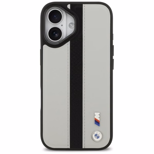 BMW M Perforated Stripe Logo MagSafe Suojakuori iPhone 17:lle - Harmaa