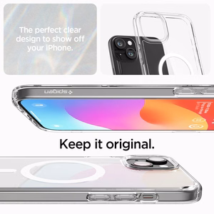 Spigen Ultra Hybrid Mag Suojakuori MagSafella iPhone 15 Plus:lle - Valkoinen