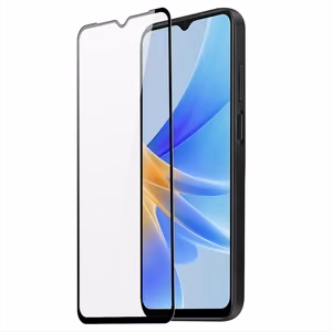 Dux Ducis 9D Karkaistu lasi Oppo A17 9H karkaistu lasi mustalla kehyksellä
