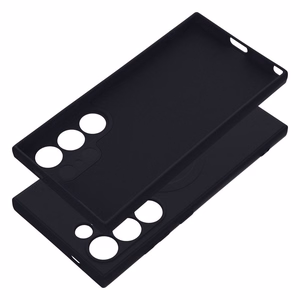 SILICONE MAG COVER puhelinkuori, yhteensopiva MagSafe-tekniikan kanssa, Samsung S24 Ultra musta