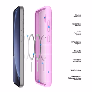 Dux Ducis Yind Suojakuori Samsung S25 vaaleanpunainen