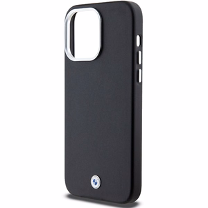 BMW Signature Wrapped Metal MagSafe Suojakuori iPhone 15 Pro Maxille - musta