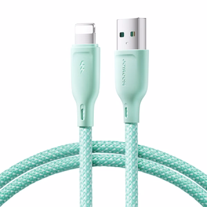Joyroom Multi-Color Series S-A34 USB-A / Lightning 3A Kaapeli 1m - vihreä