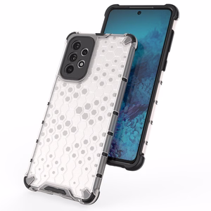 Honeycomb tapauksessa panssaroitu kansi geelirunko Samsung Galaxy A73 musta