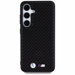 BMW Nahkainen Carbon MagSafe Suojakuori Samsung Galaxy S25:lle - musta