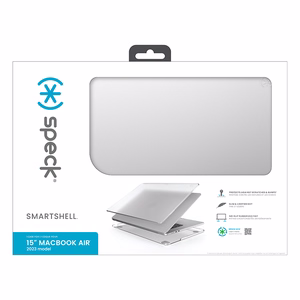 Speck SmartShell case for MacBook Air 15" (M5 / M4 / M3 / M2, 2023–2026), clear