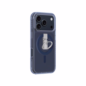 AmazingThing Titan Pro Grip Ring Set Suojakuori iPhone 17 Pro:lle MagSafe-yhteensopiva - sininen