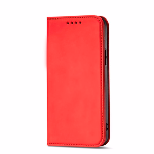 Magnet Card Case case for Samsung Galaxy S23+ flip cover wallet stand red