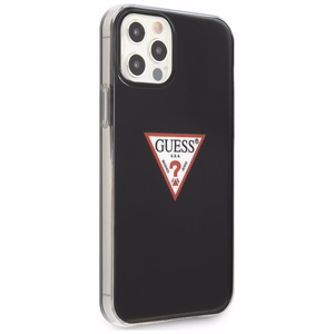 Guess GUHCP12MPCUCTLBK iPhone 12/12 Pro 6.1" musta/musta kovakotelo Triangle-mallisto
