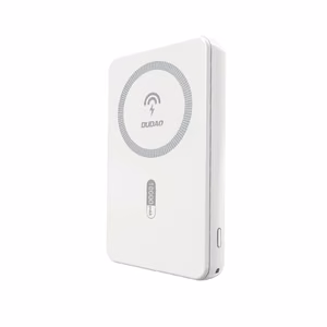 Dudao K14S magneettinen varavirtalähde 20W 5000mAh 1x USB-A 1x USB-C - valkoinen