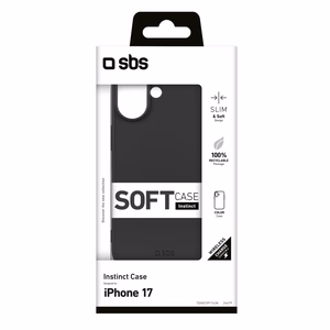 SBS Instinct -suojakuori iPhone 17:lle - musta