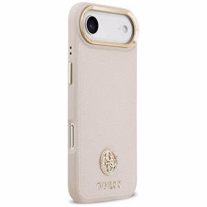 Guess Grained Strass Logo MagSafe suojakuori iPhone Air:lle vaaleanpunainen