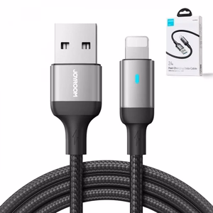 Joyroom Extraordinary Series A10 USB-A / Lightning 2.4A kaapeli 1.2 m - musta