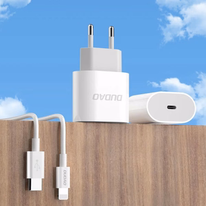 Dudao A14EUC PD 20W USB-C Wall Charger with Cable - White