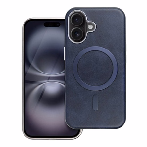Gentleman Mag Cover Suojakuori iPhone 14 PRO:lle - MagSafe-yhteensopiva laivastonsininen