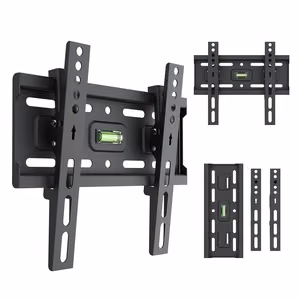Maclean MC-189 – TV-seinäteline, 13–43-tuuman, VESA 200×200, enintään 45 kg, musta, kallistus +2° to -10°