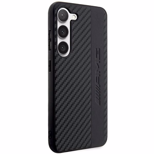AMG AMHCS23SBLSCA S23 S911 musta/musta kovakuori Carbon Stripe & Embossed
