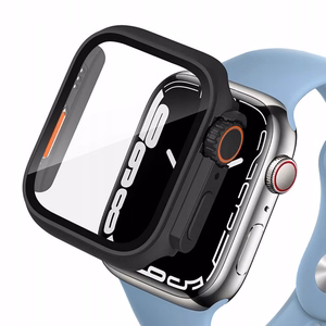 Tech-Protect Defense360 Suojakuori Apple Watch 46mm -kellolle - musta - oranssi