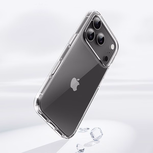 Rock Crystal Shield Series Suojakuori iPhone 17 Pro Max:lle läpinäkyvä
