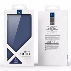 Dux Ducis Skin X Pro iPhone 17 Pro Suojakuori Lompakolla, MagSafe-yhteensopiva - Sininen