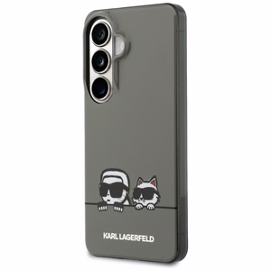 Karl Lagerfeld suojakuori IML Peekaboo Karl ja Choupette MagSafe Samsung Galaxy S26:lle musta