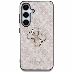 Guess Suojakuori Samsung S25:lle GUHCS25S4GMGPI (4G PU Big Logo) vaaleanpunainen