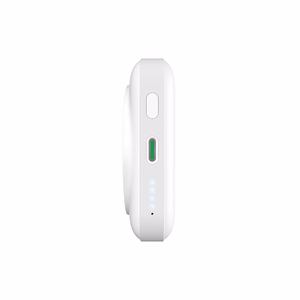 Puro 10000mAh MagSafe Wireless Power Bank alumiinisella jalustalla - Valkoinen