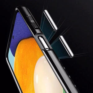 Thunder Case Joustava Kova Rugged Cover TPU Kotelo Samsung Galaxy A22 4G musta