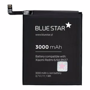 Akku Xiaomi Redmi 6 / 6A:lle (BN37) 3000 mAh Blue Star