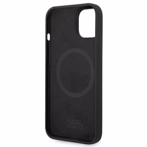 Karl Lagerfeld Silicone Karl's Head MagSafe suojakuori iPhone 14 Plus:lle - musta