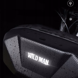WILDMAN matkalaukku polkupyörän ohjaustankoon vetoketjulla, 3,5L, X9, musta