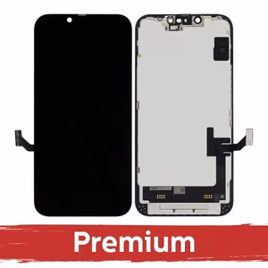 LCD-naytto iPhone 16e musta Hard OLED Premium Removable IC