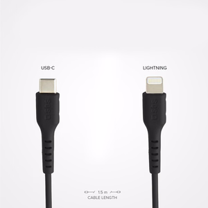 SBS TECABLELIGTC1K USB-C - Lightning Kaapeli 1m - musta