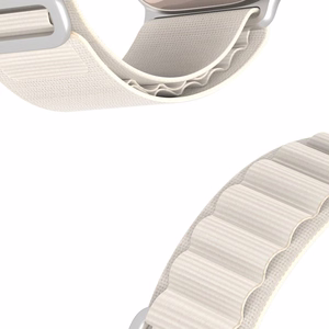 Dux Ducis GS nylon ranneke Apple Watch 42 / 44 / 45 / 49 mm:lle platina
