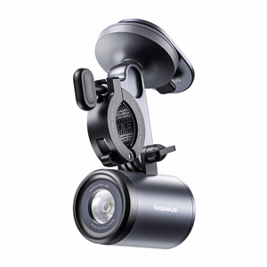 Baseus PrimeTrip 2-in-1 bike mount, phone holder + flashlight (black)