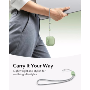ESR Pulse HaloLock MagSafe  Apple AirPods 4 / 5 kuori, vaaleanvihreä