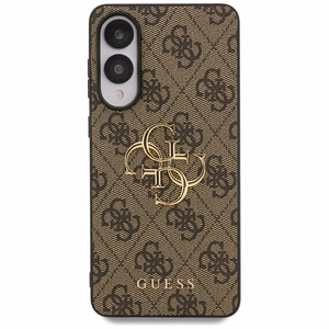Guess case for Samsung Galaxy S25 Edge GUESS HC 4G PU big logo brown