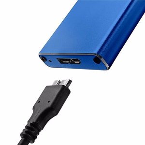 Qoltec 51832 M.2 SSD Kotelo SATA NGFF USB 3.0 5Gb/s 2TB Sininen
