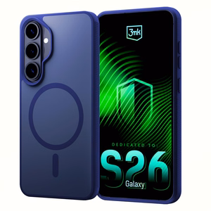 Samsung Galaxy S26 – 3mk Smoke MagCase sininen puhelimen suojakuori