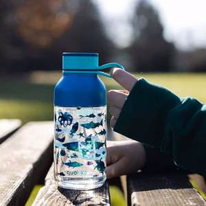 Quokka Ice Kids with Strap Ecozen -juomapullo, 430 ml, Sea Animals