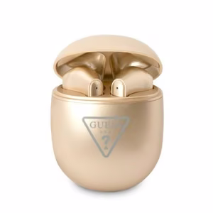 Guess Triangle Logo Bluetooth TWS langattomat kuulokkeet - kultainen