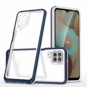 Kirkas 3in1 Asia Samsung Galaxy A22 4G kehys geelisuojus sininen