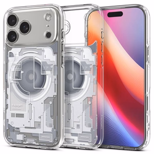 Spigen Ultra Hybrid Mag Magsafe Suojakuori iPhone 17 Pro:lle Zero One valkoinen